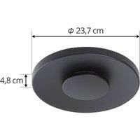 Lucande Kayana LED Outdoor Wall Light (Modern) in Black Aluminium (1 Bulb) - Outdoor Wall Lights Wall Lamp LED Outdoor Lamp Outdoor for Outdoor Wall/House Wall House Patio &