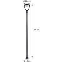 Lucande Filor LED outdoor light, black, aluminium, 250 cm