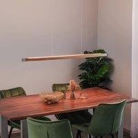 Rothfels Kiera LED hanging light oak/nickel 118 cm