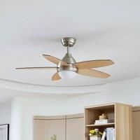 Lindby LED ceiling fan Klasika, DC, quiet, 106 cm, CCT