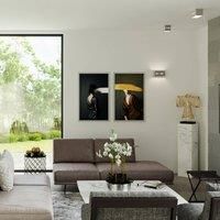 Euluna Aceline wall light, up and downlight grey