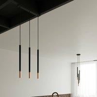 Euluna Thalassa pendant 3-bulb G9 black/copper oblong