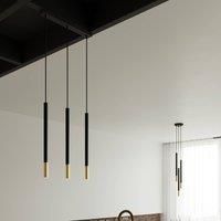 Euluna Thalassa pendant 3-bulb G9 black/gold oblong
