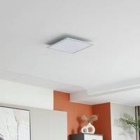 Lindby LED panel Enhife, white, 39.5 x 39.5 cm, aluminium