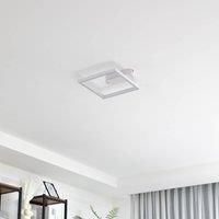 Lindby LED ceiling light Yulla, white, motion detector