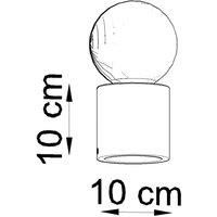 Envostar Peach Puff table lamp, wooden cylinder