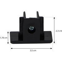 Lindby Linaro track light in black, 1-phase busbar, busbar spotlight