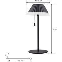 Lindby Ilvi LED (splash-proof (modern) in black, made of aluminium (1 bulb), living room light