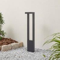 Lindby LED path light Lonete, dark grey, IP65, height 65 cm