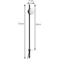 Lindby LED ground spike light Darleen, grey, aluminium, 10 cm