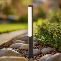 Lucande LED path light Tuberia, anthracite, metal, 80 cm