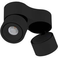 Arcchio LED downlight Rotari, 6.1W, 2-bulb, black