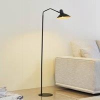 Lindby Adrik Floor Lamp (Modern) in Black Metal (1 Bulb, E27) - Floor Lamp Living Room Lamp Living Room Light