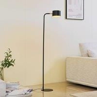 Lindby Kaida floor lamp, black, metal