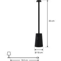 Lindby Noelani LED Dimmable (Splash-Proof (Modern) in Black (1 Bulb)