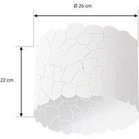 Lindby Aralena ceiling light, white, metal, 26 cm