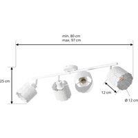 Lindby Aralena Ceiling Light (Modern) Metal (4 Bulbs, E27) - Ceiling Light Lamp Living Room Light