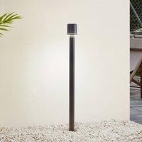 Lindby Amila LED Outdoor Light (Splash-Proof (Modern) in Black Aluminium (1 Bulb) - Path Light Bollard Light Path Lamp Base Light