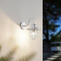 Lindby Naleta Outdoor Wall Light (Lantern) (Splash-Proof (Vintage, Industrial) in Aluminium Metal (1 Bulb E27) - Outdoor Wall Lights Wall Lamp LED Outdoor Lamp Outdoor for