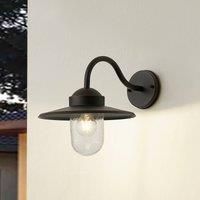 Lindby Bilma outdoor wall light, rust-coloured, glass, 29 cm