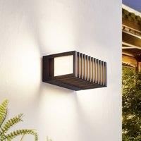 Lucande Ariza LED Outdoor Wall Light (Modern) in Black Aluminium (1 Bulb) - Outdoor Wall Lights Wall Lamp LED Outdoor Lamp Outdoor for Outdoor Wall/House Wall House Patio &
