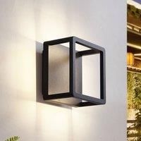 Lucande Thorvid LED Outdoor Wall Light (Modern) in Black Aluminium (1 Bulb) - Outdoor Wall Lights Wall Lamp LED Outdoor Lamp Outdoor for Outdoor Wall/House Wall House Patio &