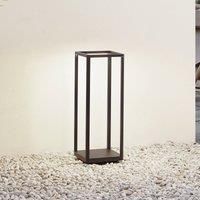 Lucande Thorvid LED pedestal light, height 50 cm, black