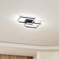 Lindby Finian LED Ceiling Lights Dimmable (Splash-Proof (Modern) in Black Aluminium (1 Bulb) – Outdoor Light for Garden, Patio, Balcony & Home Ceiling Light