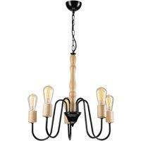 Envostar Joiy chandelier, 5-bulb, black