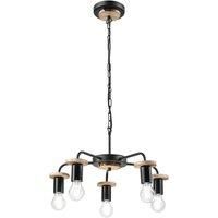 Envostar Yorik hanging light with tree discs, 5-bulb