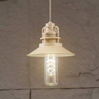 Lindby LED pendant light Raul, beige, aluminium, 15cm