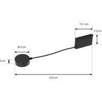 Lindby LED driver Lumaro, black, length 55.5 cm, 100W