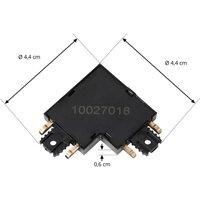 Lindby L-connector Lumaro, 90, black, angular, set of 2
