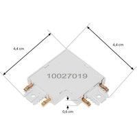 Lindby L-connector Lumaro, 90, white, angular, set of 2