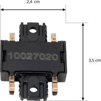 Lindby connector Lumaro, 180, black, plastic, set of 2
