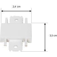 Lindby connector Lumaro, 180, white, plastic, set of 2