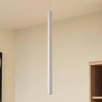 Lindby LED pendant light Lumaro, white, 3cm,aluminium,48V,dimmable