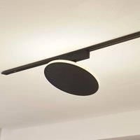 Lindby LED Lumaro (Modern) in Black Aluminium (1 Bulb) Living Room Light