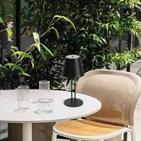 Lindby LED Janea (Touch Dimmer) Dimmable (Splash-Proof (Modern) in Black Metal (1 Bulb) Touch Lamp