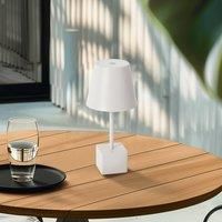 Lindby LED Janea (Touch Dimmer) Dimmable (Splash-Proof (Modern) in White Metal (1 Bulb) Touch Lamp
