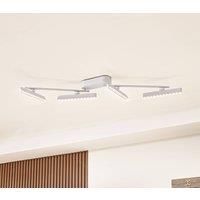 Lindby Eldrin LED Ceiling Light Dimmable (Modern) in White Metal (4 Bulbs) - Ceiling Light Wall Light Spotlight Lamp Living Room Light