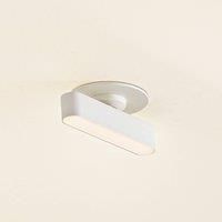 Lindby LED recessed light Eldrin, white, LED batten light, 13.1 cm
