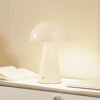 Lindby Nevijo LED Table Lamp (Touch Dimmer) with USB Connection Dimmable (Modern) in Cream Metal (1 Bulb) - Table Lamp Desk Lamp Bedside Lamp Touch Lamp Living Room Light