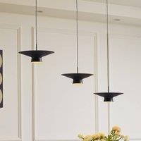 Lindby LED pendant light Norvind, 6-bulb, black, metal