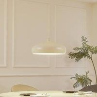 Lindby pendant light Elover, beige, 45 cm, iron