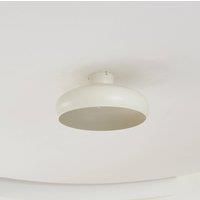 Lindby Elover Ceiling Light (Modern) in Cream Metal (1 Bulb, E27) - Ceiling Light Lamp Living Room Light