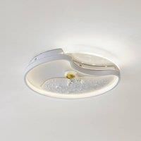 Lindby LED ceiling light Kosmo, 40 cm, white, metal, moon