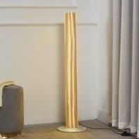 Lucande LED floor lamp Silja, 101 cm, wood, resin, 250lm