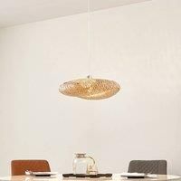 Lindby Eleane pendant light, bamboo, natural, 50 cm