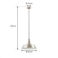 Lindby Laylan Pendant Light (Modern) in Aluminium Metal (1 Bulb, E27) - Ceiling Light Dining Table Lamp Pendant Lamp Living Room Light